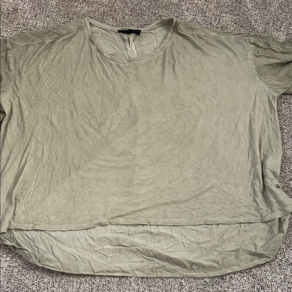 Jane + Delaney ribbed green shirt  XL - Picture 1 of 3